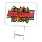 Signmission Shish Kabobs Yard Sign & Stake outdoor plastic coroplast window, C-1824 Shish Kabobs C-1824 Shish Kabobs - alternate 1